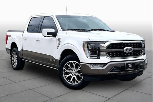 Star White Metallic Tri-Coat/Stone Gray 2023 Ford F-150 King Ranch