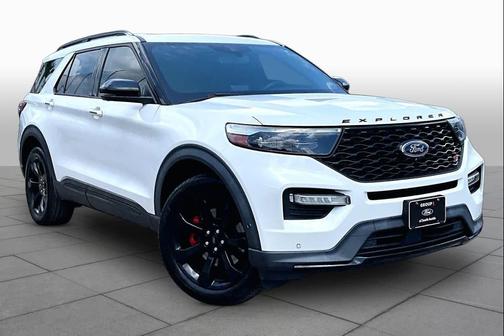 Star White Metallic Tri-Coat 2021 Ford Explorer ST