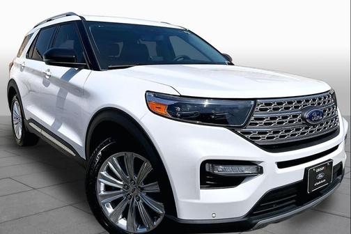 Star White Metallic Tri-Coat 2023 Ford Explorer Limited