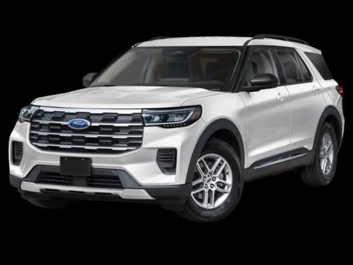 Space White Metallic 2026 Ford Explorer Active