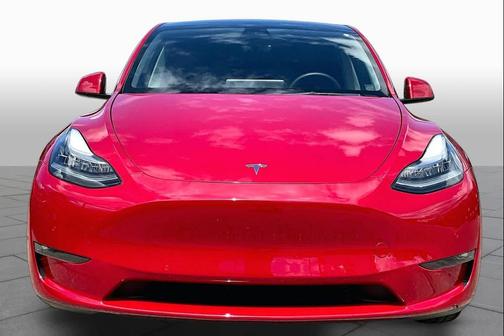 Red Multi-Coat 2022 Tesla Model Y Long Range Dual Motor All-Wheel Drive