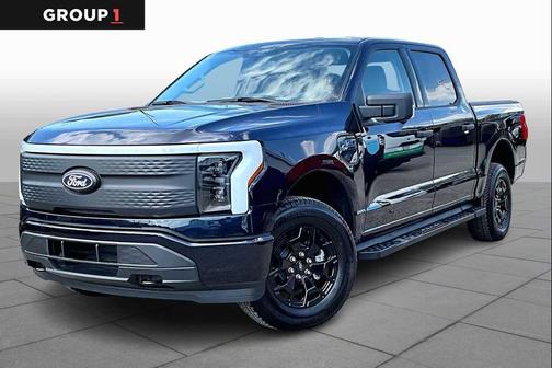 Antimatter Blue 2025 Ford F-150 Lightning XLT