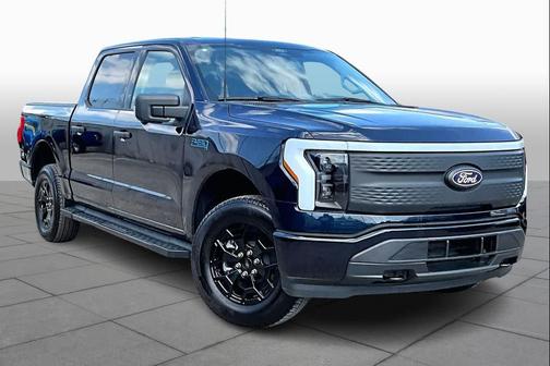 Antimatter Blue 2025 Ford F-150 Lightning XLT