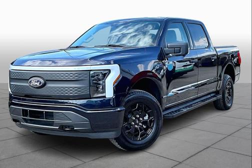 Antimatter Blue 2025 Ford F-150 Lightning XLT