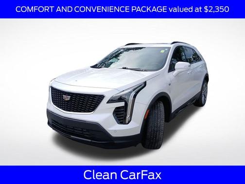 Crystal White Tri-Coat 2023 Cadillac XT4 SPORT