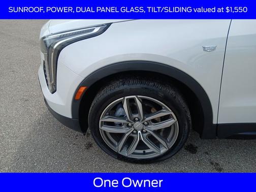 Crystal White Tri-Coat 2023 Cadillac XT4 SPORT