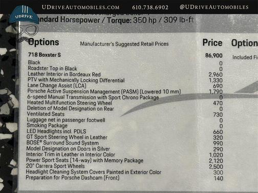 2025 Porsche 718 Boxster S