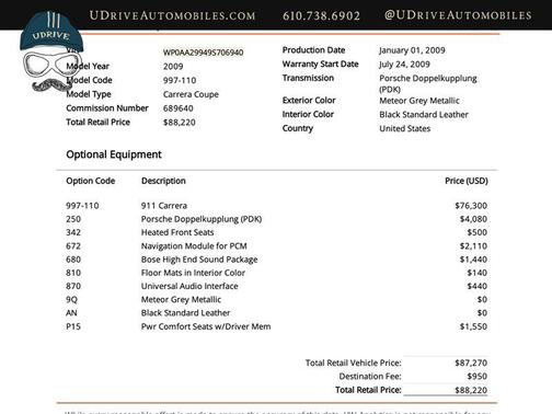 2009 Porsche 911 Carrera