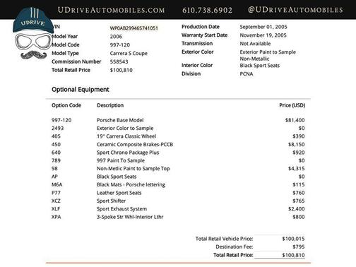 2006 Porsche 911 Carrera S