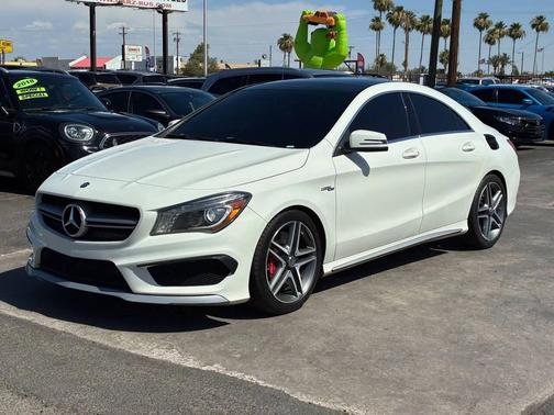 Cirrus White 2014 Mercedes-Benz CLA-Class CLA 45 AMG 4MATIC