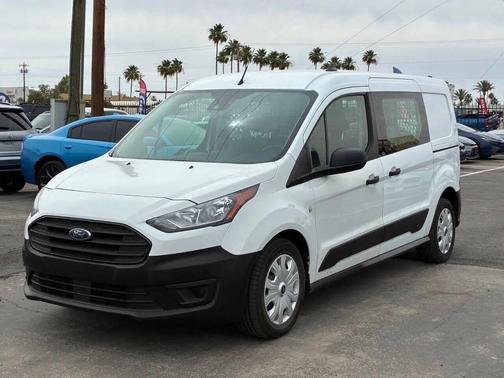 Frozen White 2021 Ford Transit Connect XL Cargo Van