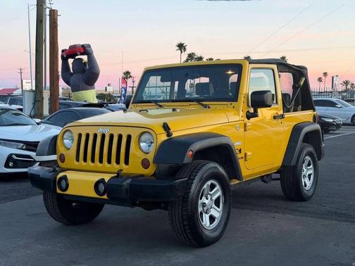 Yellow 2009 Jeep Wrangler X