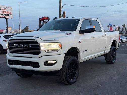 Pearl White 2021 RAM 2500 Laramie Crew Cab 4x4 6'4' Box