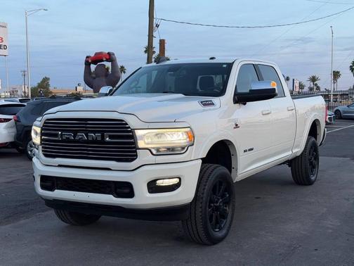 Pearl White 2021 RAM 2500 Laramie Crew Cab 4x4 6'4' Box