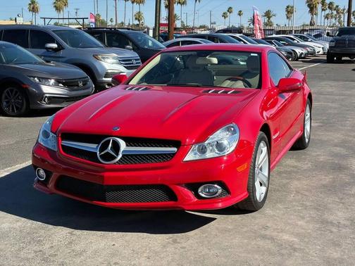 Red 2009 Mercedes-Benz SL-Class SL 550 2dr Convertible