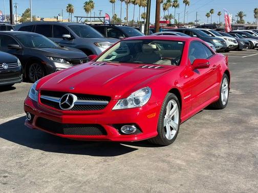 Red 2009 Mercedes-Benz SL-Class SL 550 2dr Convertible