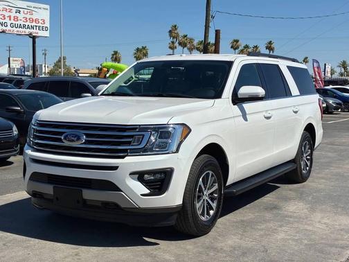 White Platinum Metallic Tri-Coat 2019 Ford Expedition Max XLT