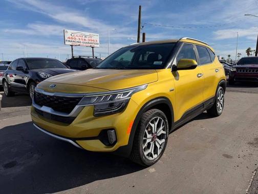 Starbright Yellow 2021 Kia Seltos SX Turbo