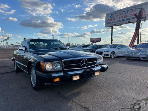 Black 1987 Mercedes-Benz SL-Class 560 SL 2dr Convertible