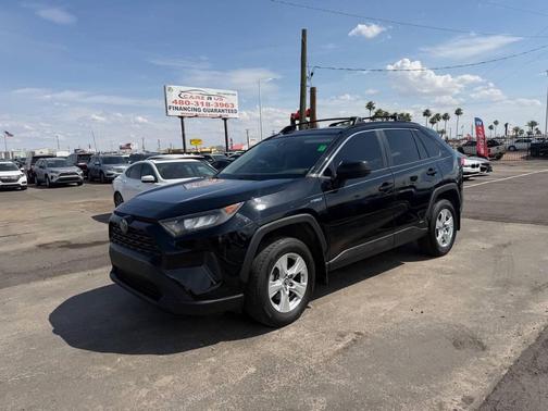 Midnight Black Metallic 2019 Toyota RAV4 Hybrid LE