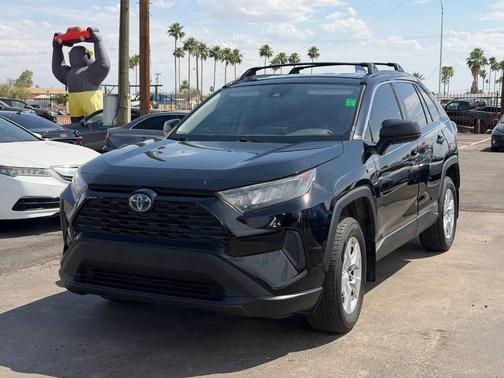 Midnight Black Metallic 2019 Toyota RAV4 Hybrid LE