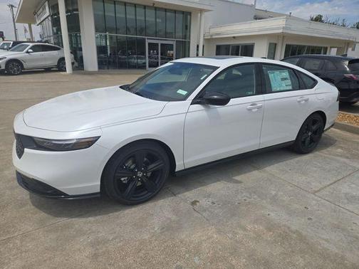 Platinum White Pearl 2026 Honda Accord Hybrid Sport-L