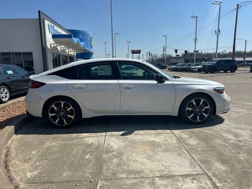 Platinum White Pearl 2026 Honda Civic Hybrid Sport Touring