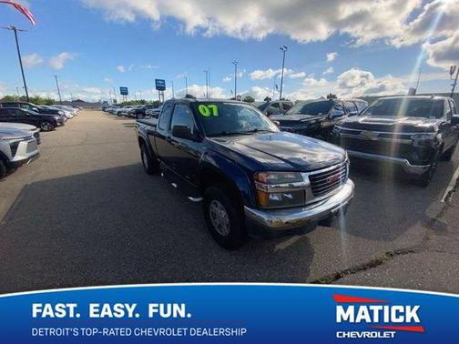 Midnight Blue Metallic 2007 GMC Canyon SLE