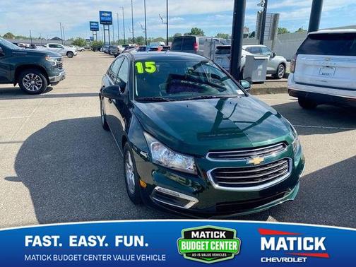 Rainforest Green Metallic 2015 Chevrolet Cruze 1LT