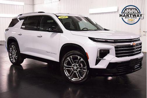 Polar White Tricoat 2026 Chevrolet Traverse High Country