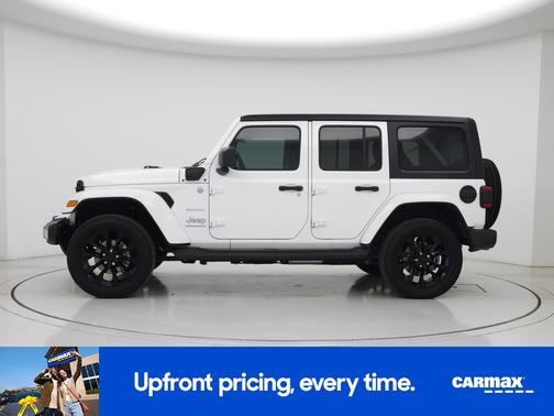 White 2023 Jeep Wrangler 4xe Unlimited Sahara