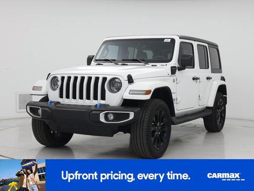 White 2023 Jeep Wrangler 4xe Unlimited Sahara