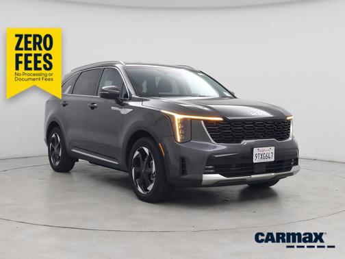 Black 2025 Kia Sorento Hybrid EX