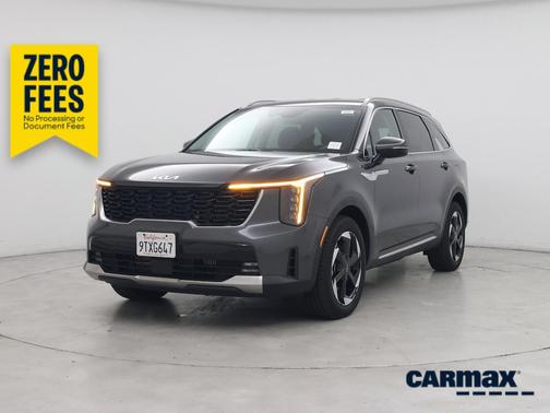 Black 2025 Kia Sorento Hybrid EX