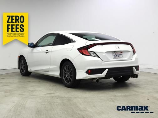 White 2019 Honda Civic LX