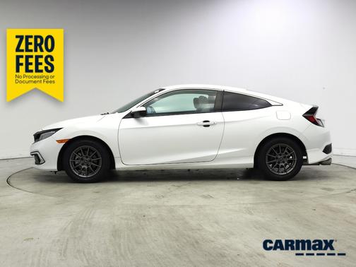 White 2019 Honda Civic LX