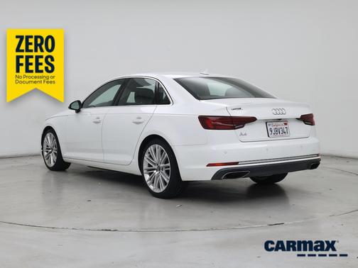 White 2019 Audi A4 Premium Plus