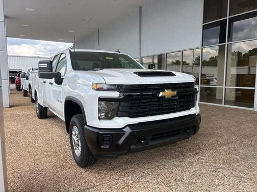 Summit White 2026 Chevrolet Silverado 2500 Double Cab, Long Bed, WT, RWD