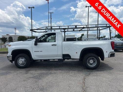 Summit White 2026 Chevrolet Silverado 3500 Regular Cab, Long Bed, WT Dual Rear Wheel, RWD