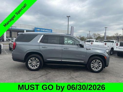 Satin Steel Metallic 2022 GMC Yukon SLT