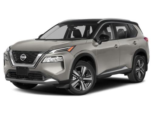 Champagne Silver Metallic/Super Black 2021 Nissan Rogue Platinum