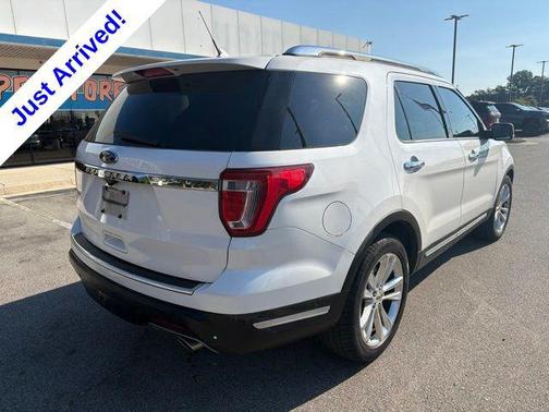 White Platinum Metallic Tri-Coat 2018 Ford Explorer Limited
