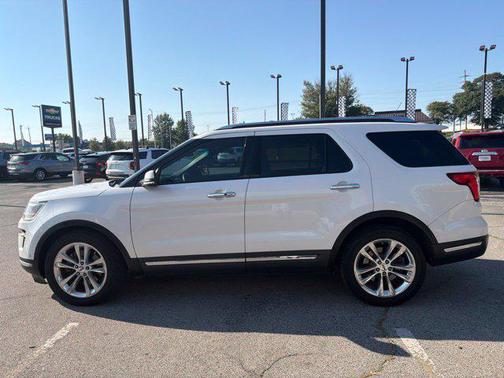 White Platinum Metallic Tri-Coat 2018 Ford Explorer Limited