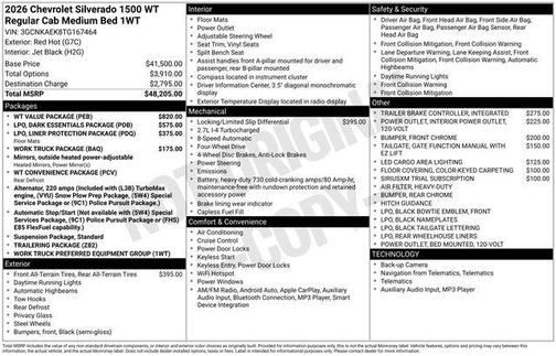 Red Hot 2026 Chevrolet Silverado 1500 WT