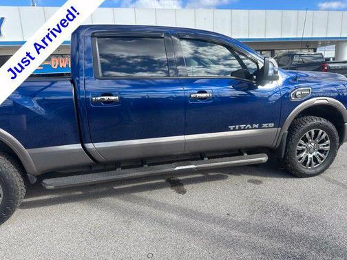 Deep Blue Pearl 2016 Nissan Titan XD Platinum Reserve