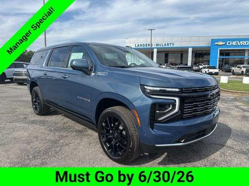 Lakeshore Blue Metallic 2026 Chevrolet Suburban High Country, 4WD