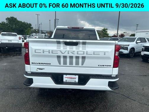 Summit White 2026 Chevrolet Silverado 1500 Custom