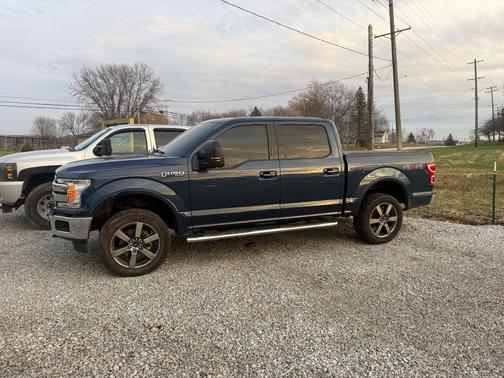 Blue 2018 Ford F-150 Lariat