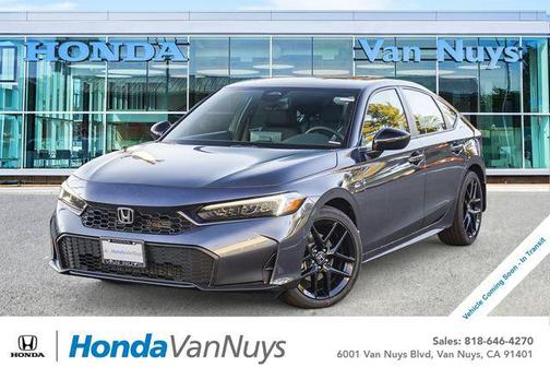 Meteorite Gray Metallic 2026 Honda Civic Hybrid Sport