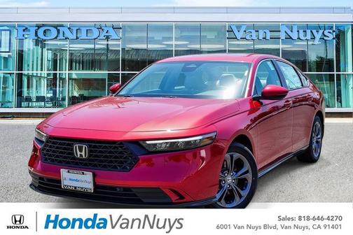 Radiant Red Metallic 2026 Honda Accord Hybrid EX-L